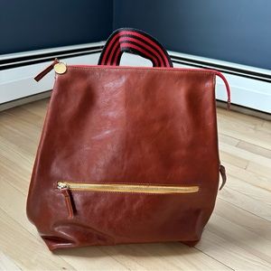 Clare V Remi Backpack in Mahogany